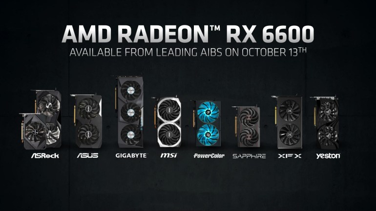 AMD выпустила Radeon RX 6600 — мейнстрим видеокарту для 1080p-гейминга за $329