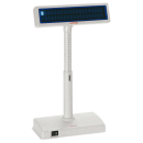 Внешний, отдельно стоящий, дисплей покупателя PD-2300 с вакуумно-люминесцентным экраном, который отображает 2 строки по 20 символов